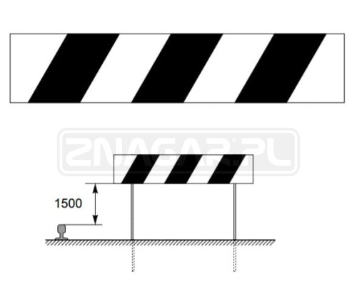 Wskaźnik W16 1940x400 mm odblaskowy 