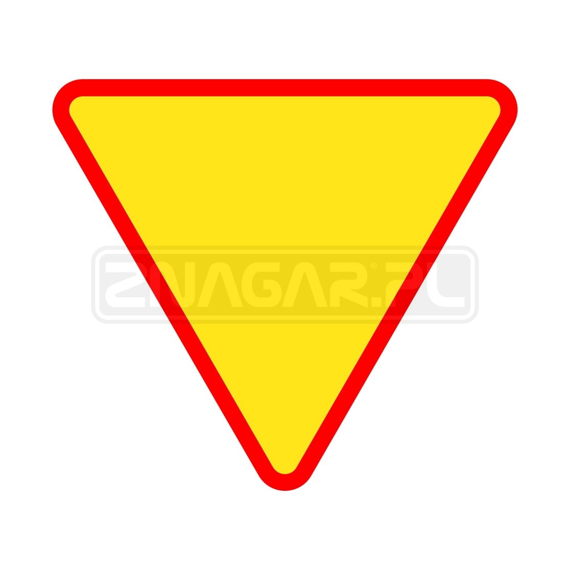 Jak wygląda znak ustąp pierwszeństwa?